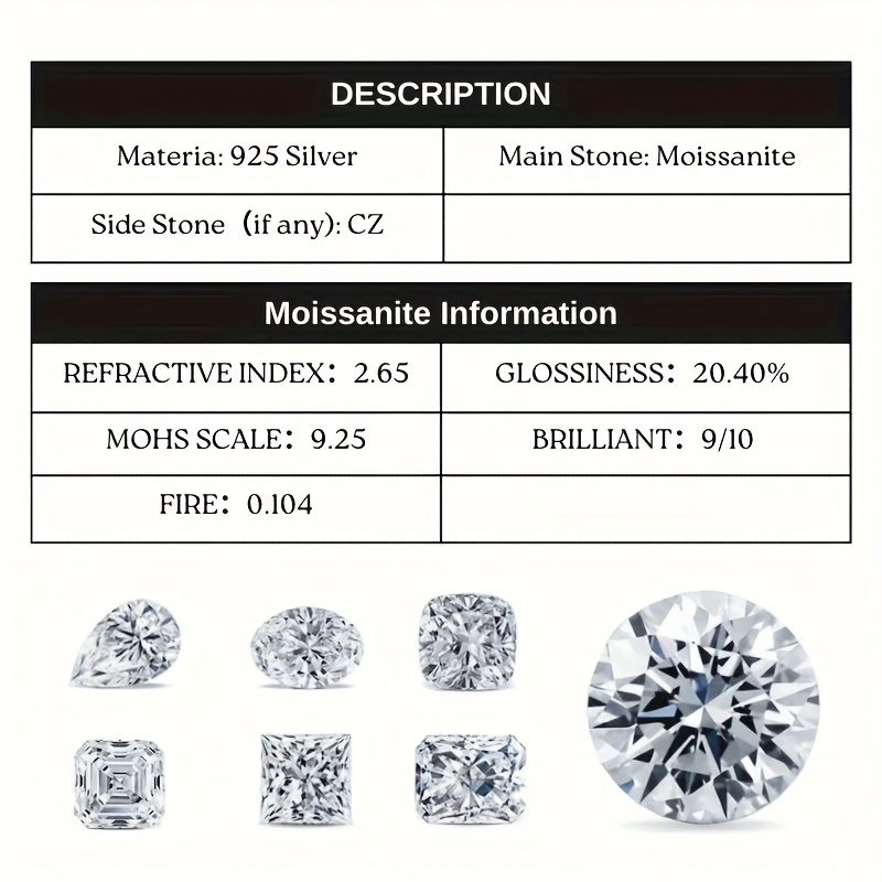 Women's 2 Carat Elegant Luxury Moissanite Ring